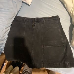 Old navy black jean skirt